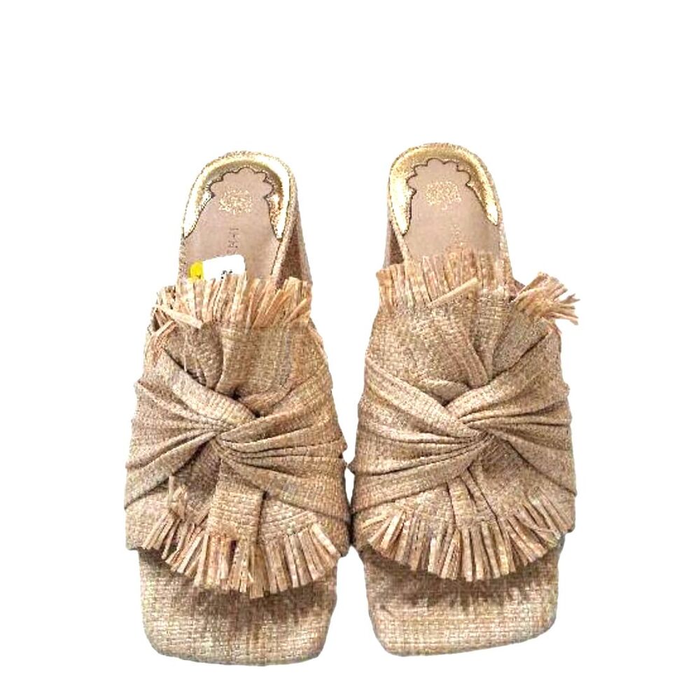 Jennifer Sumko for Antonio Melani Raffia Sandals - Size 7.5
